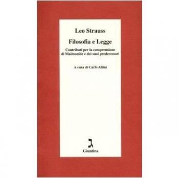 Filosofia e legge. Contributi per la comprensione di Maimonide e dei suoi predecessori