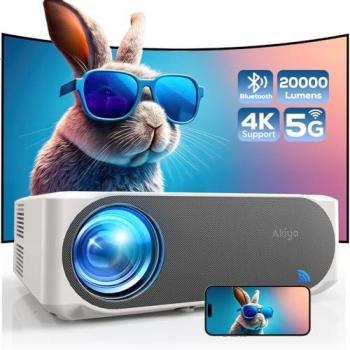 Projecteur Portable Home Cinéma AKIYO O8 – Filtre à Maille Anti-Poussière