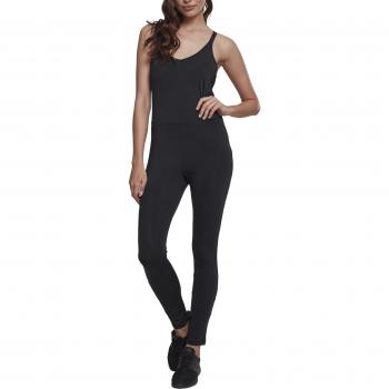 Urban Classics Ladies Tech Mesh Jumpsuit, Schwarz, L
