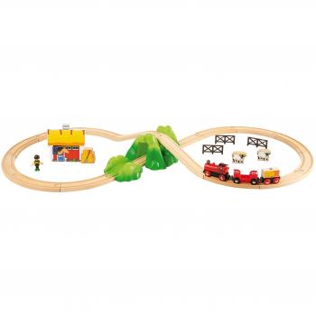 BRIO World 33043 Bauernhof‑Landschaftsset – Original