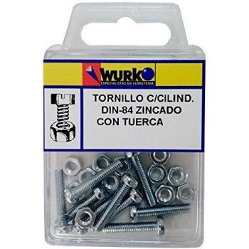 Tornillos D84 con tuerca 4x40 blister 8 unidades