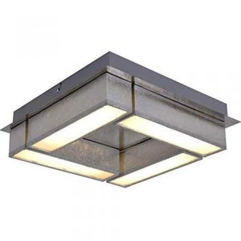 Textil‑Silber LED Deckenlampen-Set (30 cm × 30 cm) – Modernes Wohnambiente