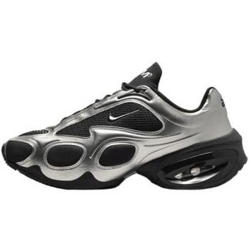 Calzature Nike Air Max Muse Basse Uomo Nero e Argento Metallico Tg 35,5