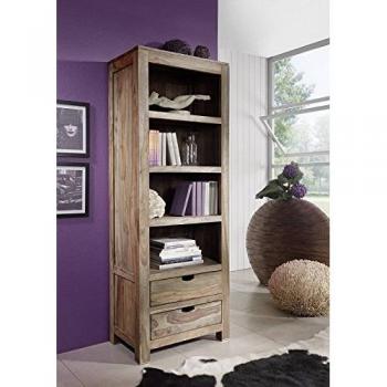 Nature Grey Standregal – Sheesham Holz, 65x42x180 cm, 1 Teil