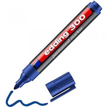 Edding Permanentmarker 300, nachfüllbar, 1,5-3 mm, blau