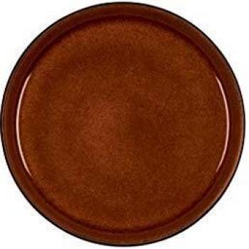 Bitz Speiseteller schwarz/amber, 21 cm