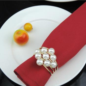 Luxury Napkin Holders with Pearl and Diamond