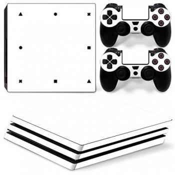 Vinyl‑Hautaufkleber-Muster Set „Mcbazel“ für PS4 Pro – weiß