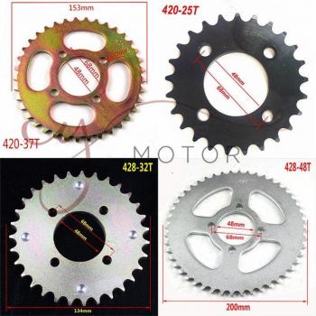 Piñón trasero para ATV UTV 25-48 dientes cadena 420/428