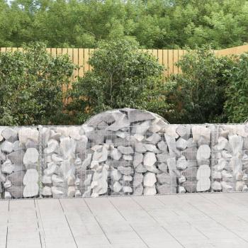 Cesto Gabião VidaXL – 6 Unidades, 200x30x80 cm, Construção em Ferro Galvanizado