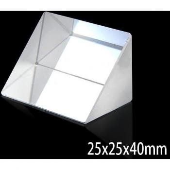 25x25x40mm Isosceles K9 Prism Optical Glass with Reflective Film