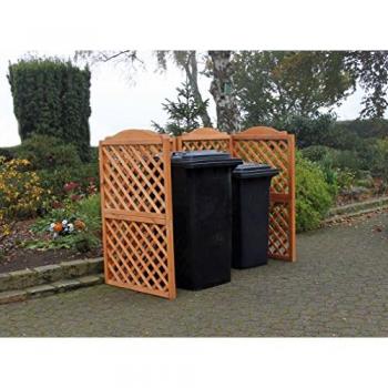 Mülltonnenbox Rex für 2 x 240 l mit Abtrennung