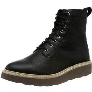 Clarks Trace Pine, Bottes Femme, Noir (Cuir) 37.5 EU
