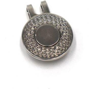 2-Pack Gold Golf Cap Clip with Magnetic Ball Marker