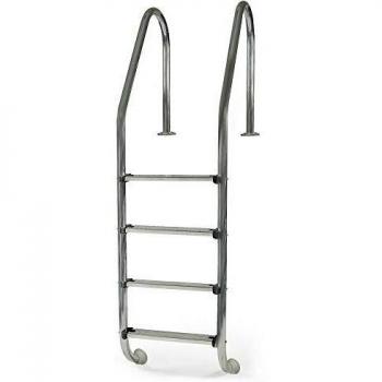 Scaletta per piscina interrata in acciaio inossidabile GRE, 4 scale, altezza 183 cm (modello 40272)