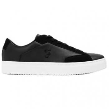 Men's Black Kody Lace-Up Trainers by Farah