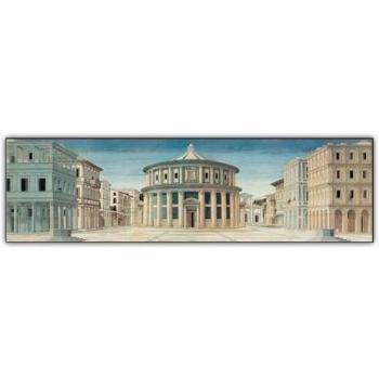 Bois Multicolore Laurana Città Ideale – Artopweb 99x28x1,8 cm
