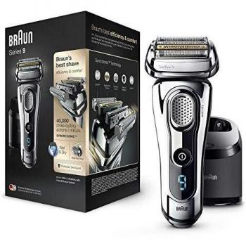Braun Series 9 Chrome Razor with Clean & Charge Station
