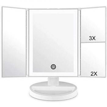 Specchietto WEILY per trucco con touch screen e luce regolabile
