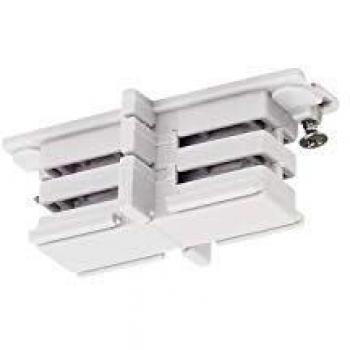 Connecteur S-Track droit en polyéthylène blanc