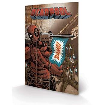 Deadpool Bang Acrylic Display – Warm Brown