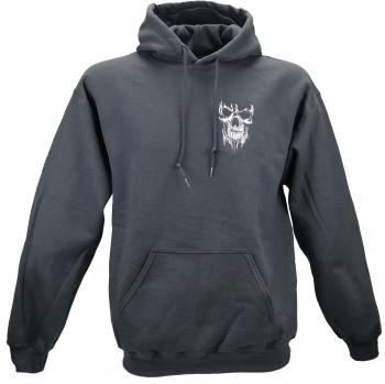 Gildan Heavy Blend XXL Kapuzen‑Sweatshirt in Schwarz – Assassin‑Design