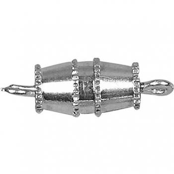 Fermoirs à vis argentés, 16 mm, 10 pièces