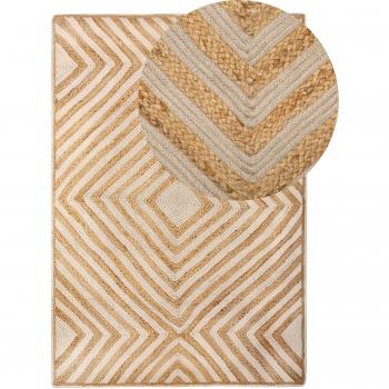Tappeto Beige Pirli 140 x 200 cm in Cotone e Iuta