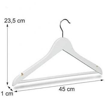 Grucce per Gonne e Camicie in Legno Bianco