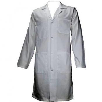 Blouse mixte de travail Blanche 100% Coton à pression manche longue PBV Taille L