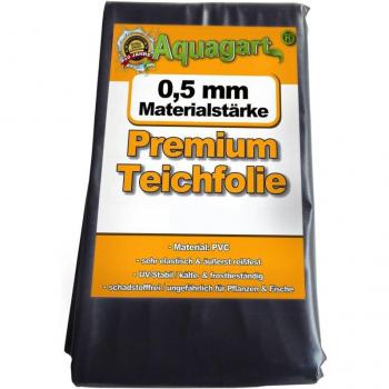 Pellicola nera resistente all’acqua per laghetti di giardino (PVC 1×2 m, 0,5 mm)
