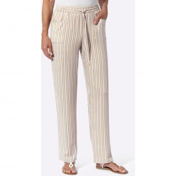 Kurzschlupfhose Classic Basics in Beige, Weiß und Gestreiftem Muster