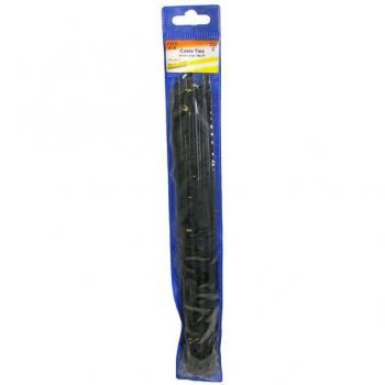 300mm Standard Black Cable Ties in a Pack of 20