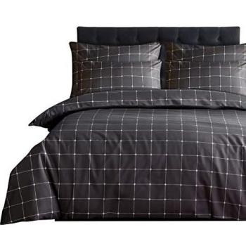 LAZZARO Printed Double Duvet Cover Set 3 pcs with Zipper Closure