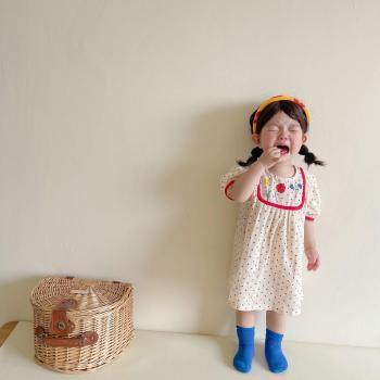 Cute Puff Sleeve Baby Dress