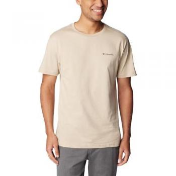 T‑shirt Columbia CSC Basic Logo Manches Courtes Beige Clair – M