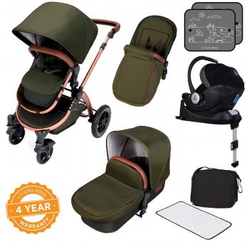 Ickle Bubba Stomp V4 Woodland Bronze Travel System