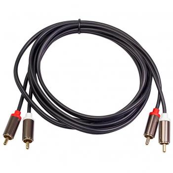 Câble Audio 2RCA à 2RCA 1M pour TV et DVD Noir
