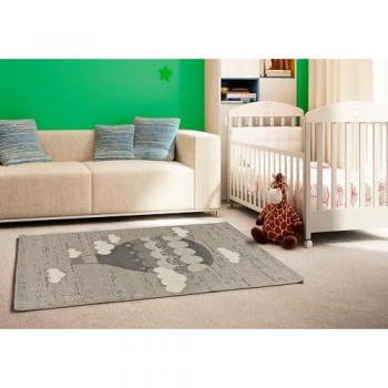 Tapis Grisé Atticgo 115x170 cm – version recyclée