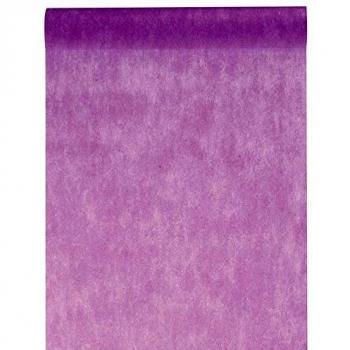 Chemin de table lilas uni en tissu non tissé 30 cm x 10 m