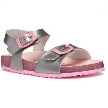 Sandali Geox Adriel Junior 36 Argento/Rosa