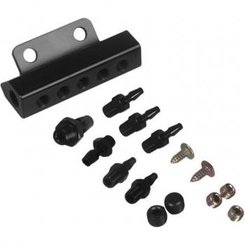 Collecteur d'aspiration sous vide pour turbo 6 sorties 1/8 NPT et module d'amplification du turbo en alu
