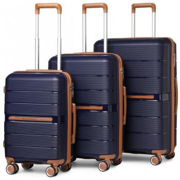 Triplet Valises Cabine (55/66/76 cm) – Légères, Durables, 4 Roues, Protection TSA