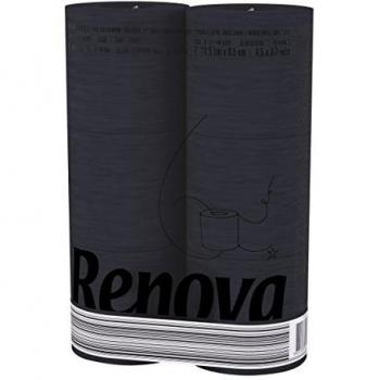Compact 6‑Pack Renova 3‑Ply Colored Toilet Paper, 140 Sheets/roll