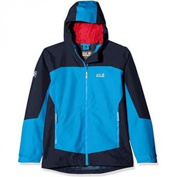Jack Wolfskin Jungen AKKA JACKET Boys Windschutz Jacke Blau 128