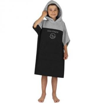 Normani Kinder Badeponcho Puwai 6-9 Jahre, Bio-Baumwolle, Kapuze