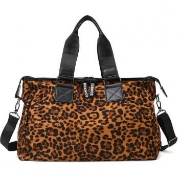 Sporty Leopard Handbag for Travel