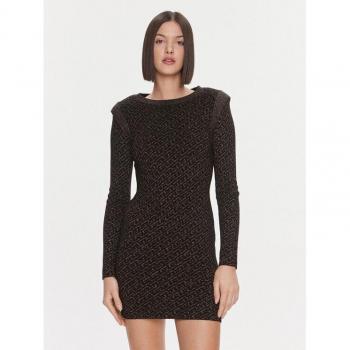 Liu Jo Figurbetontes Strickkleid Schwarz MF3171 MA49I