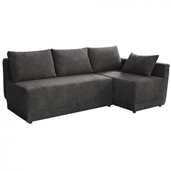 MIRJAN24 Ecksofa Nestor Cord, mit Schlafgelegenheit und Stauraum