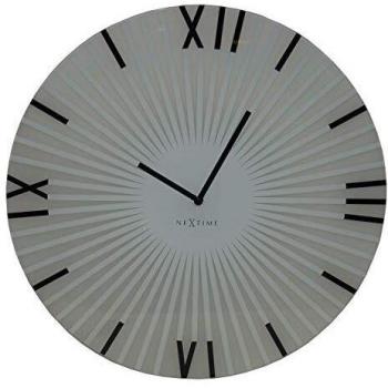 White Stick Clock – 43 cm × 3,5 cm, Glaswand